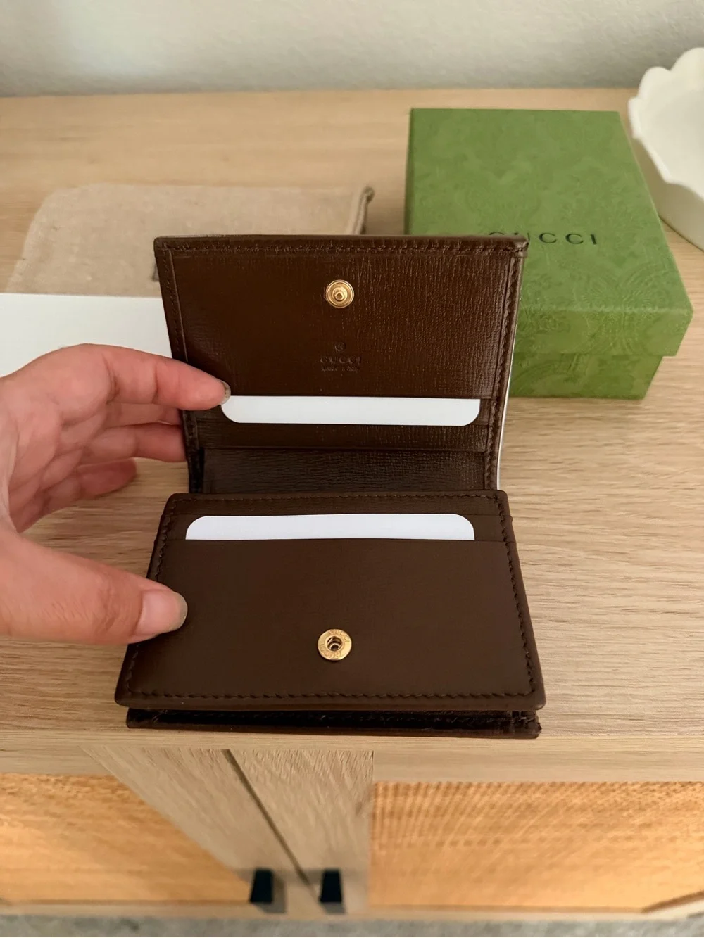 Gucci Horsebit 1955 Card Case Wallet NWOT.